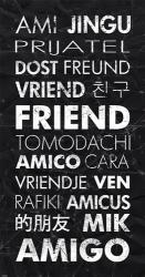 Friend in Different Languages | Obraz na stenu