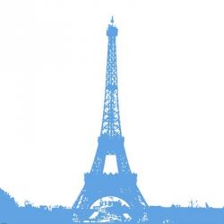 Blue Eiffel Tower | Obraz na stenu