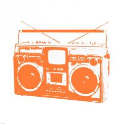 Orange Boom Box | Obraz na stenu