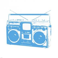 Blue Boom Box | Obraz na stenu