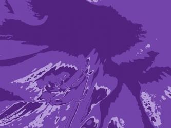 Amaryllis Pistils up close on Purple | Obraz na stenu