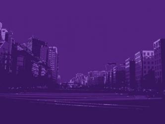 City Block on Purple | Obraz na stenu