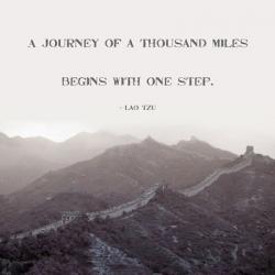 A Journey Of A Thousand Miles | Obraz na stenu