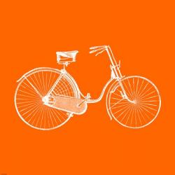 Orange Bicycle | Obraz na stenu