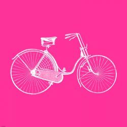 Pink Bicycle | Obraz na stenu