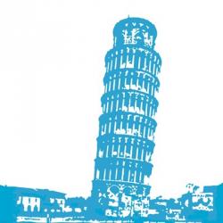 Pisa in Blue | Obraz na stenu