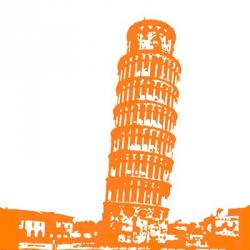 Pisa in Orange | Obraz na stenu