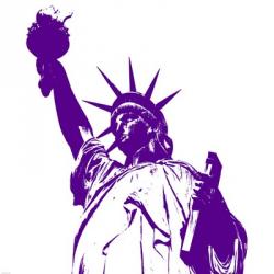 Liberty in Purple | Obraz na stenu