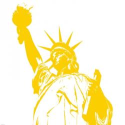 Liberty in Yellow | Obraz na stenu