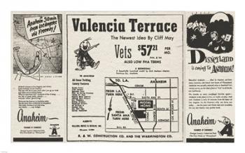 1950 Andy Anaheim Newspaper Ads | Obraz na stenu
