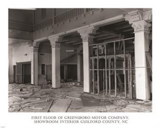 First Floor of Greensboro Motor Company Guilford County, NC | Obraz na stenu