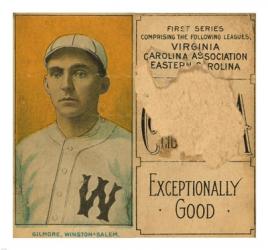 Gilmore, Winston-Salem Team, Baseball Card Portrait | Obraz na stenu