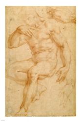 Studies of a Male Nude, a Drapery, and a Hand | Obraz na stenu