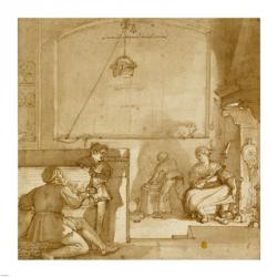 Taddeo in the House of Giovanni Piero Calabrese | Obraz na stenu
