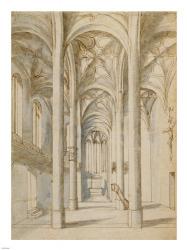 Interior of a Gothic Church | Obraz na stenu