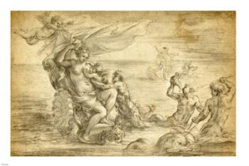 Venus in Her Sea Chariot Suckling Cupid | Obraz na stenu
