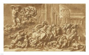 The Sons of Niobe Being Slain by Apollo and Diana | Obraz na stenu