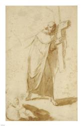 A Monk Carrying a Cross | Obraz na stenu