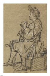 Study of a Seated Man | Obraz na stenu