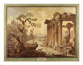 Landscape with Ruins | Obraz na stenu