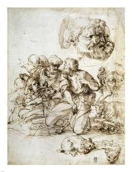 A Group of Shepherds, and Other Studies | Obraz na stenu