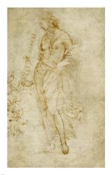Female Figure with a Tibia, and Ornamental Studies | Obraz na stenu