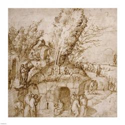 A Thebaid: Monks and Hermits in a Landscape | Obraz na stenu
