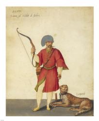 An Azappo Archer with a Cheetah | Obraz na stenu