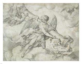 Angels Bearing the Column of the Passion | Obraz na stenu