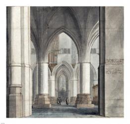 The Choir and North Ambulatory of the Church of Saint Bavo | Obraz na stenu