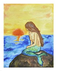 Mermaid at Sunset | Obraz na stenu