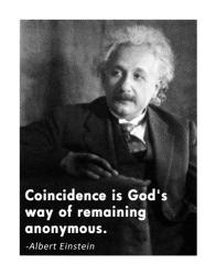 Coincidence Einstein Quote | Obraz na stenu
