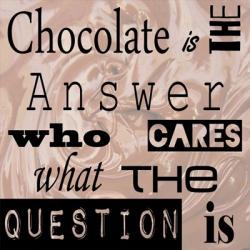 Chocolate is the Answer | Obraz na stenu