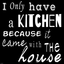 I Only Have a Kitchen Because it Came With the House | Obraz na stenu