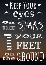 Keep Your Eyes On the Stars- Theodore Roosevelt | Obraz na stenu