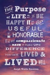 The Purpose of Life -Ralph Waldo Emerson | Obraz na stenu