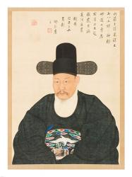 Yi Jaegwan Portrait of Scholar | Obraz na stenu