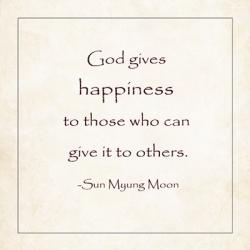 God Gives Happiness | Obraz na stenu