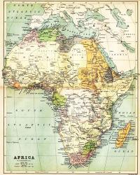 Map of Africa 1885 | Obraz na stenu