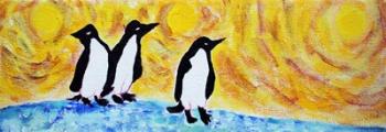Starry Night Penguin II | Obraz na stenu