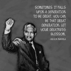 Greatness - Nelson Mandela Quote | Obraz na stenu
