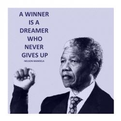 A Winner is A Dreamer - Nelson Mandela | Obraz na stenu