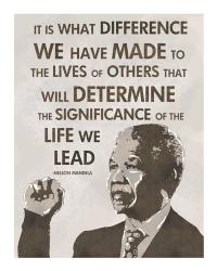 The Life We Lead - Nelson Mandela | Obraz na stenu