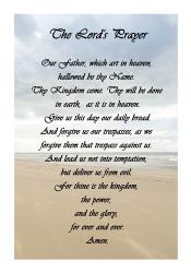 The Lord's Prayer - Beach | Obraz na stenu