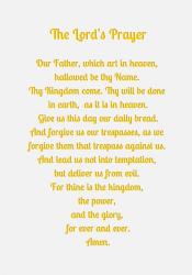 The Lord's Prayer - Gold | Obraz na stenu
