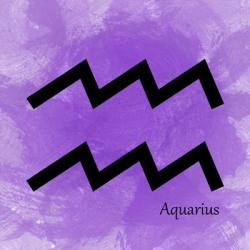 Aquarius - Violet | Obraz na stenu