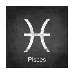 Pisces - Black | Obraz na stenu