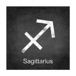 Sagittarius - Black | Obraz na stenu
