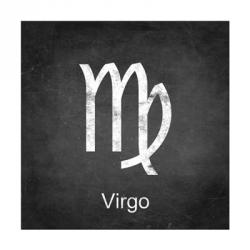 Virgo - Black | Obraz na stenu