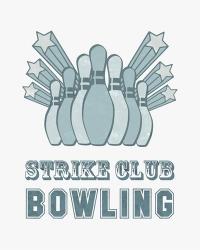 Strike Club Bowling | Obraz na stenu